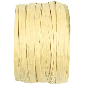 RueDeLaFete Rouleau de Raphia papier 4mm x 20m, ivoire pas cher