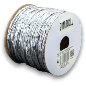 SANTEX bobine cordon laitonné argent métal 20m - chalayer 000272500000004 pas cher