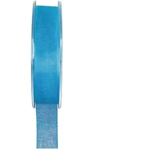 RueDeLaFete Ruban Organdi Turquoise 7 mm pas cher