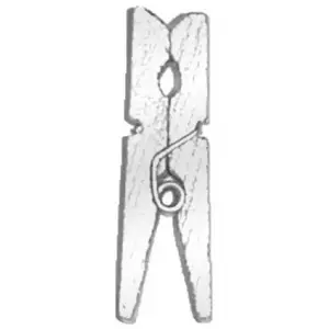 SANTEX Mini Pinces Bois 3,5Cm Argent pas cher