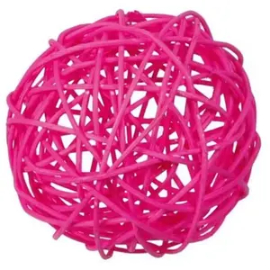 RueDeLaFete Assortiment Boules De Rotin Fuchsia pas cher