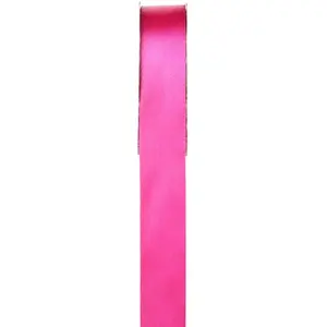 RueDeLaFete Ruban satin double face 25 mm x 25 mètres, Fuchsia pas cher