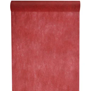SANTEX Chemin De Table Uni En Tissu Non Tisse Bordeaux pas cher