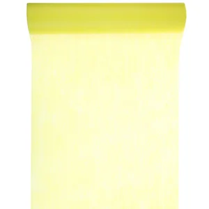 SANTEX Chemin de Table Tissu Intissé Jaune de 10 mx30 cm pas cher