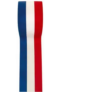 Artificielles Ruban tissu Tricolore gros grain largeur 50 mm   pas cher