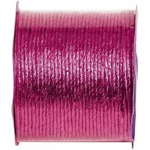 RueDeLaFete Cordon Papier Metallise Arme Fuchsia pas cher