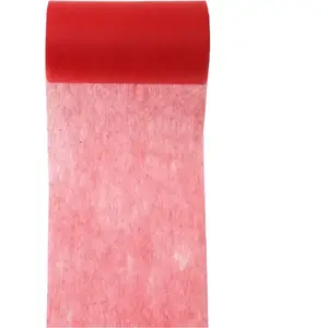 SANTEX Ruban intissé uni Rouge 10 cm x 10 m pas cher