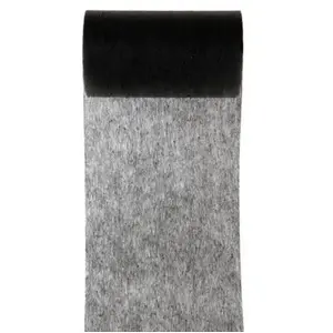 RueDeLaFete Ruban Large Uni Noir 10 cm pas cher