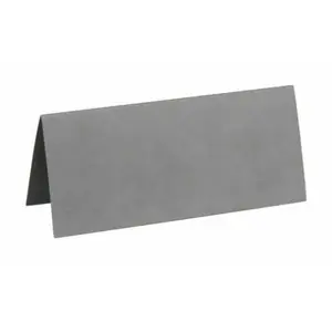 Marque-place en carton SANTEX - 10 pièces - 3 x 7 cm - Gris pas cher