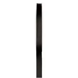 RueDeLaFete Ruban Satin Double Face Noir pas cher