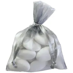 Santex 10 sacs en organza 7.5*10cm - gris