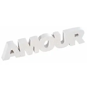 RueDeLaFete AMOUR SUR TABLE - BLANC  Blanc pas cher