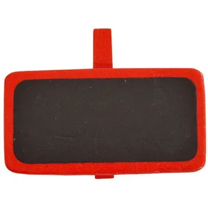 Comparateur de prix : SANTEX 12 ARDOISES BOIS SUR PINCE 4X2CM ROUGE