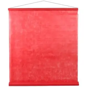 Santex TENTURE DE SALLE ROUGE 80 CM*12 M Rouge pas cher