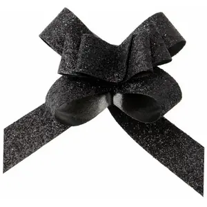 RueDeLaFete 10 noeuds flower pailletés noir 14 mm - Coloris : Noir355700140018 pas cher
