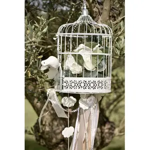 SANTEX Urne Tirelire cage blanc