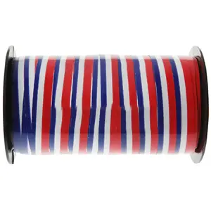 RueDeLaFete Bobine Bolduc Tricolore de 10mm x mètres, tricolore pas cher