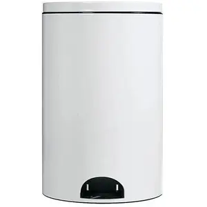 Comparateur de prix : ROSSIGNOL - Poubelle à pédale - 14 L - blanche - Élora