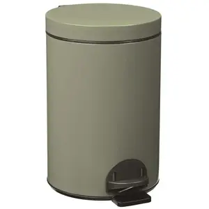Comparateur de prix : ROSSIGNOL - Poubelle Elora 14l gris vert mat lisse