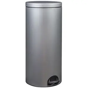 Comparateur de prix : Rossignol Poubelle Sania 30l gris métal