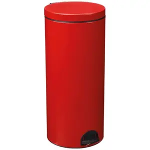 Comparateur de prix : ROSSIGNOL - Poubelle Elora 30l Rouge mat lisse