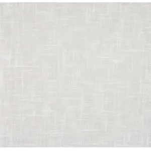 Linder Store en pointe à baguette en voilage aspect lin - 58x165cm - Blanc pas cher