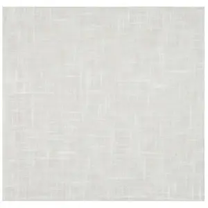 Linder Store en pointe à baguette en voilage aspect lin - 45x165cm - Blanc pas cher