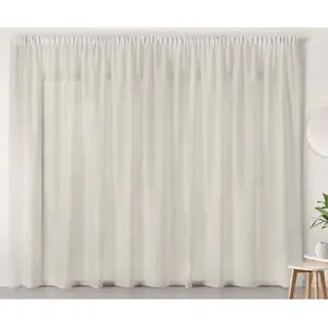 Comparateur de prix : Pas de marque Voilage Blanc en Galon Fronceur - 420 x 240 cm - Blanc