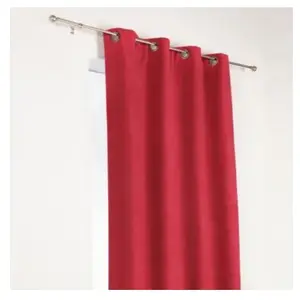 LINDER Rideau Alaska isolant et 100 % occultant (140x350 cm - Rouge)Vendu parcarrefour