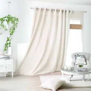 LINDER Voilage Grande Largueur  -  - Effet Mousseline (300x240 cm - Blanc) pas cher