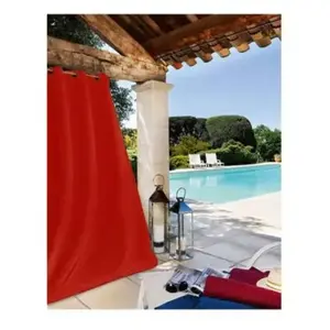 LINDER Homemaison - Rideau extérieur rouge - 135x240cm - Rouge pas cher