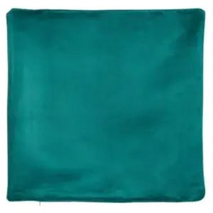 Housse de Coussin - Effet Satiné Vert emeraude 45x45 cm pas cher