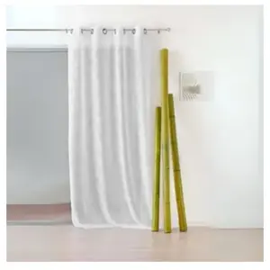 LINDER Voilage à Motifs Frappés "Fleuri" (145x240 cm - Blanc) pas cher