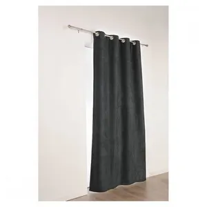 Tissu rideaux Alaska LINDER vendu au mètre(...) - Noir