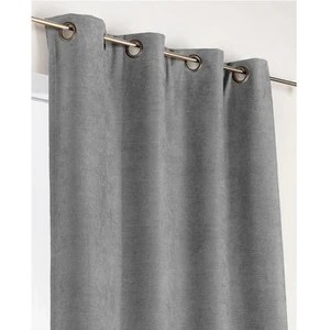 Rideau Alaska isolant et obscurcissant à ?illets gris clair 140x260 cm Linder pas cher