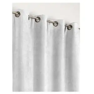 HOME MAISON Rideau isolant et obscurcissant uni blanc nacré 140 x 260 cm pas cher