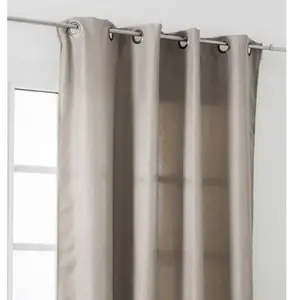 LINDER Rideau uni avec oeillets (145x240 cm - Beige) pas cher