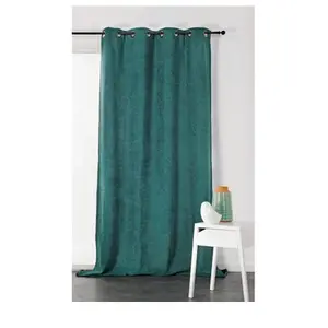 Comparateur de prix : Rideau à ?illets Alaska occultant thermique vert 140 x 260 cm Linder