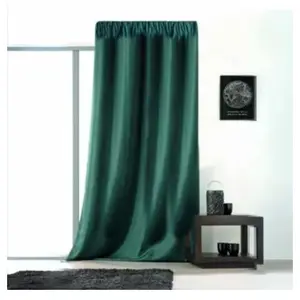 LINDER Rideau uni avec galon fronceur (145x240 cm - Vert) pas cher