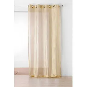LINDER Voilage design doré - 150x240cm - Doré pas cher
