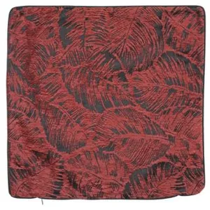 LINDER Housse de coussin esprit jungle tropicale (40x40 cm - Orange) pas cher