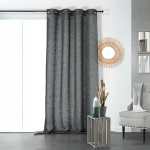 Comparateur de prix : LINDER Voilage Pur Lin - 145x260cm - Gris anthracite