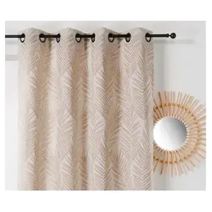 Comparateur de prix : Rideau LINDER TASMANIE Beige 140x240cm 40%coton 34%polyester 26%lin
