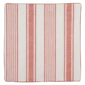 Comparateur de prix : Homemaison - Housse de coussin - Effet rayures d'antan Rouge 60x60 cm