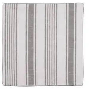 Comparateur de prix : HOME MAISON Housse de coussin  - Effet rayures d'antan (60x60 cm - Gris clair)