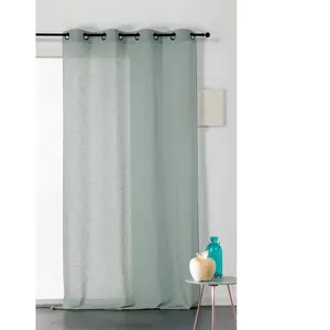 LINDER Voilage Véronica l.140 x H.240 cm vert sauge pas cher