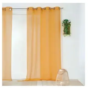 Linder Voilage uni et dépolluant (145x240 cm - Jaune) pas cher