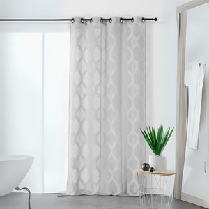 Comparateur de prix : Linder Voilage à motifs géométriques verticaux polyester gris clair 140x250