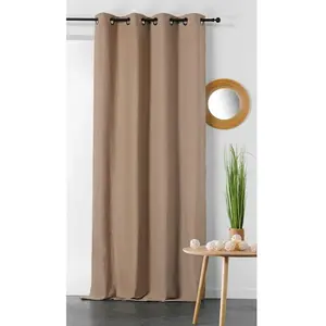 Rideau en Chanvre 135x240cm - 135x240cm - Taupe