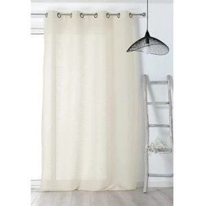 LINDER Voilage tendance crème - 150x240cm - Crème pas cher